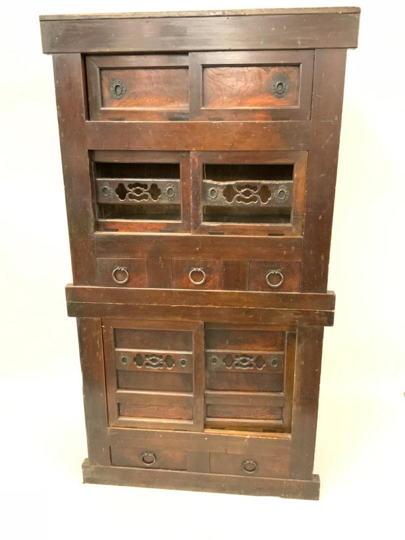 Antique Japanese Mizuya Dansu Chest c.1850 (1 of 7)