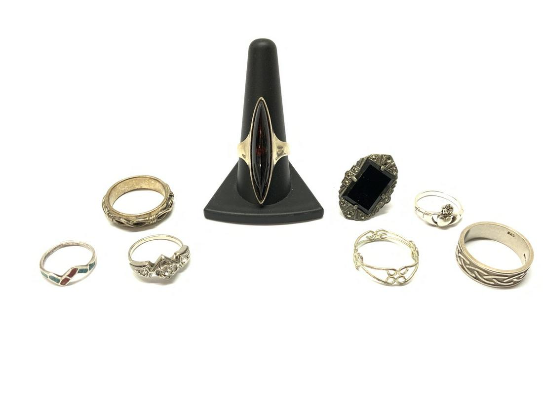 Eight (8) Sterling Silver Rings (1 of 6)
