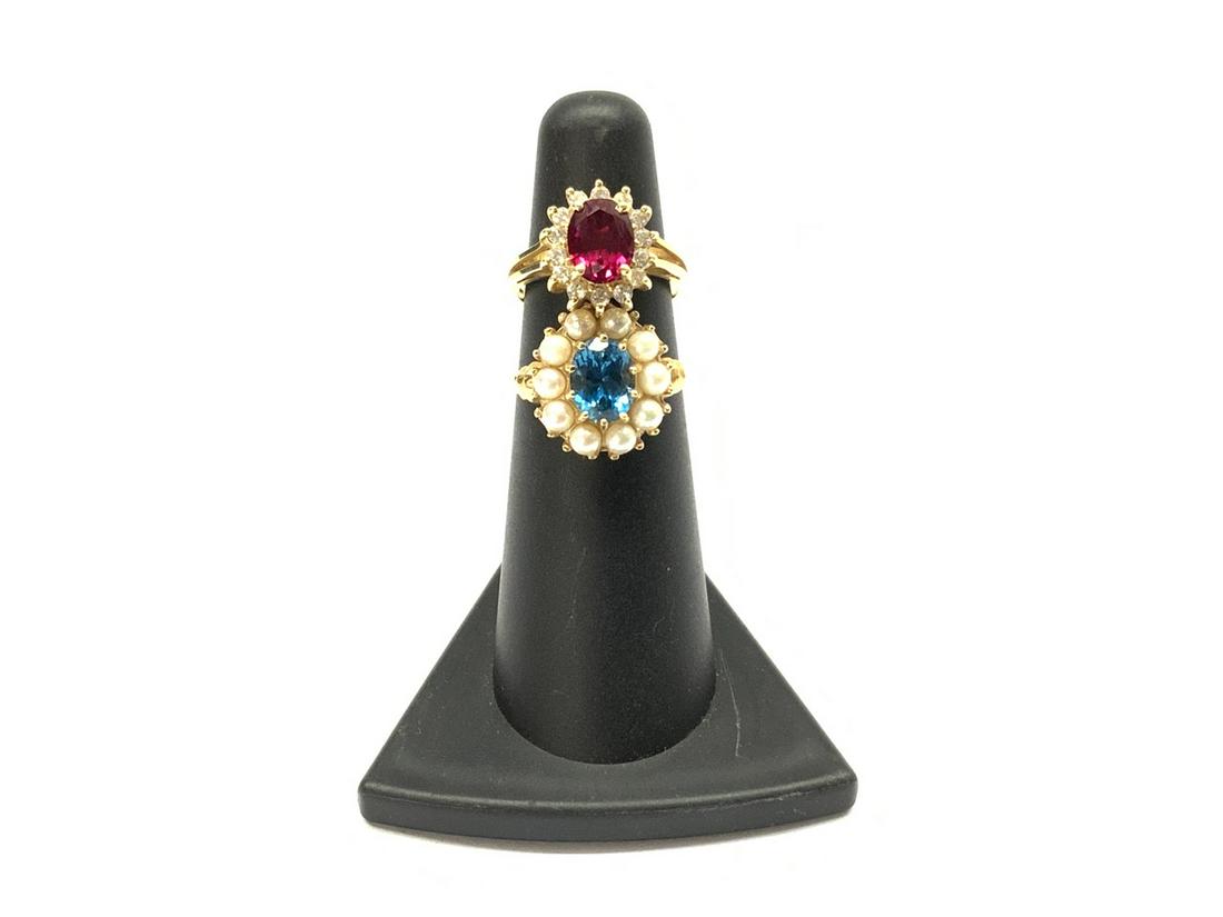 Two 14k Gold Cocktail Rings (1 of 5)