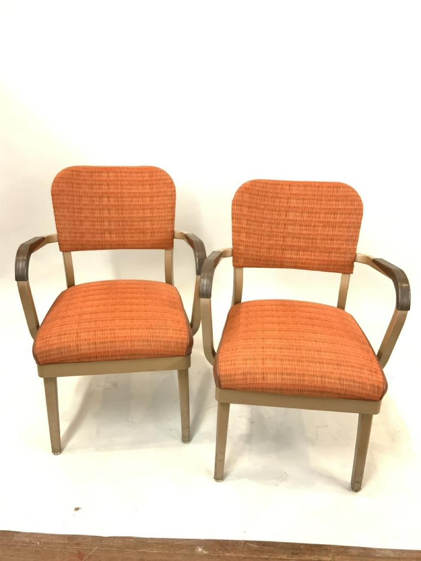 Pair of Steel Mid-Century Modern Office Chairs (1 of 4)