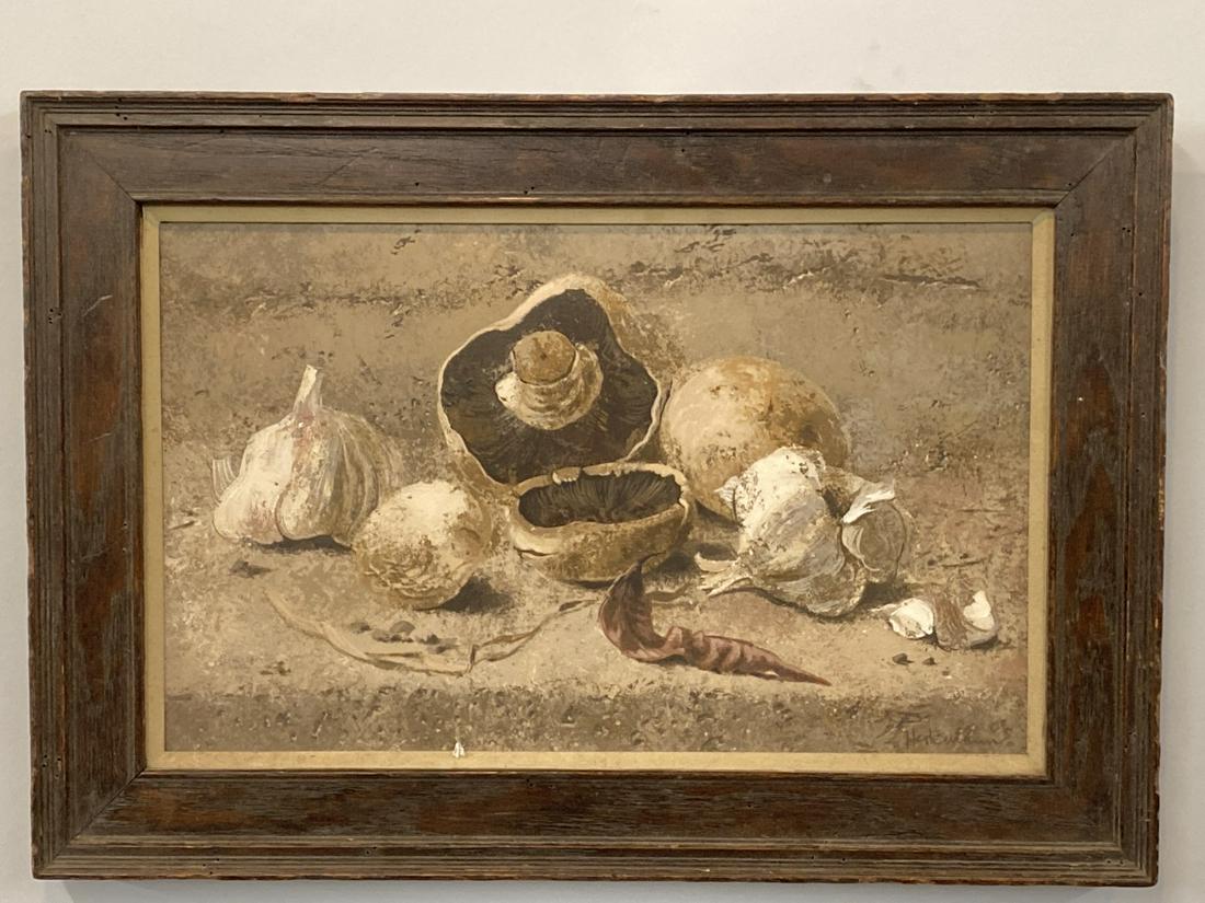 Erich Ernst Heilmann (German, 1870-1936) Mushroom & Garlic Still Life (1 of 6)