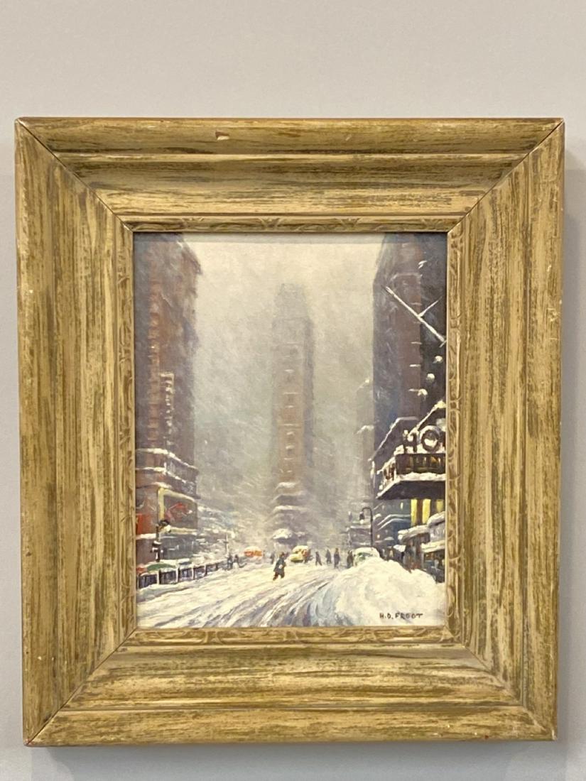 New York City Winter Storm Scene. H.D. Froot (1 of 5)