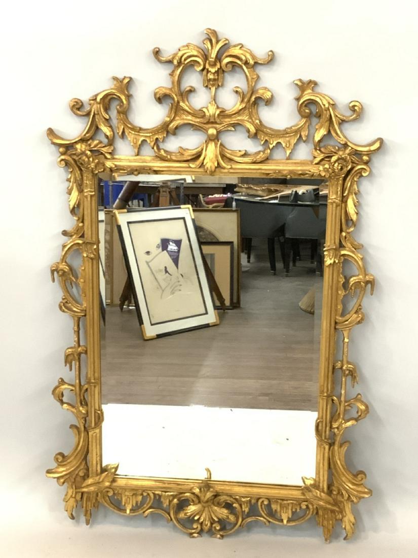 Large Giltwood Wall Mirror (1 of 5)