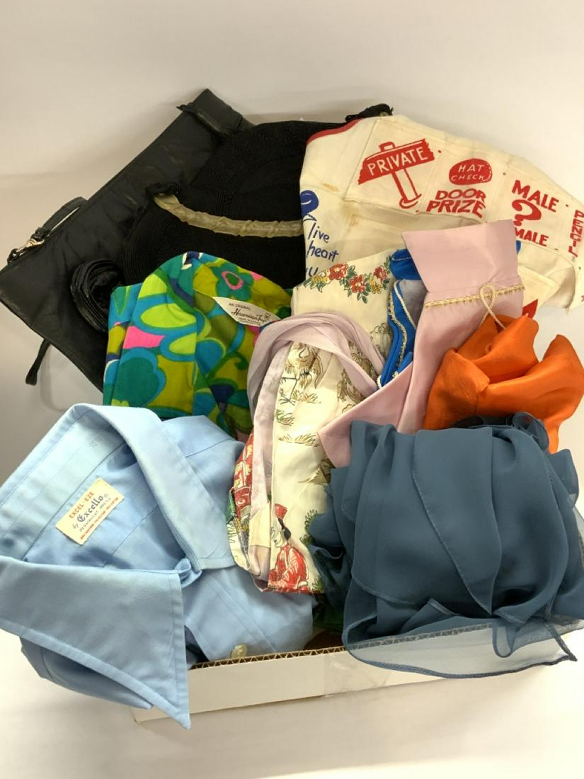 Vintage Linen Clothing and Accessory Lot: Vintage Linen, Clothing and Accessory Lot