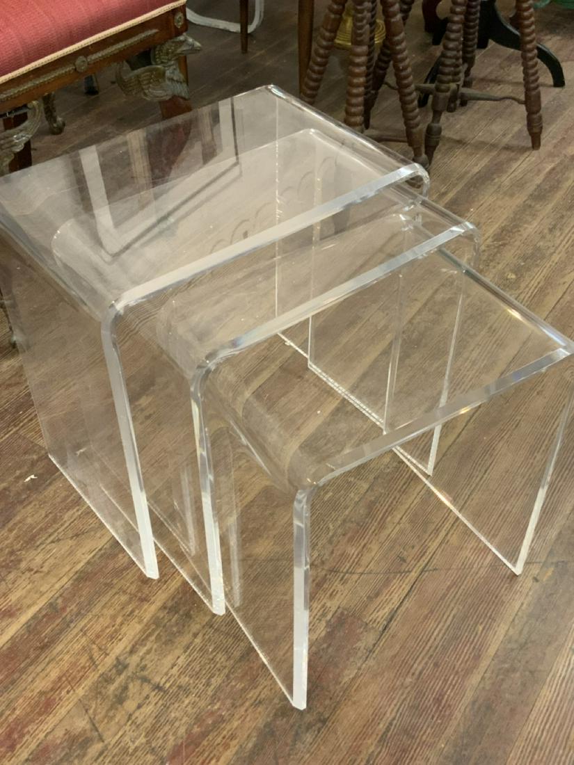 Set of Three (3) Lucite Nesting Tables Mar 14, 2022 Flannery's