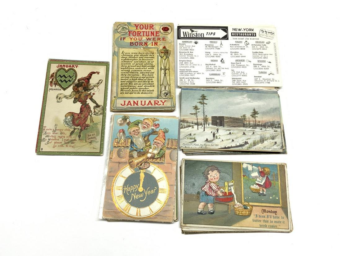 Early 1900s Calender Themed Postcards (1 of 9)