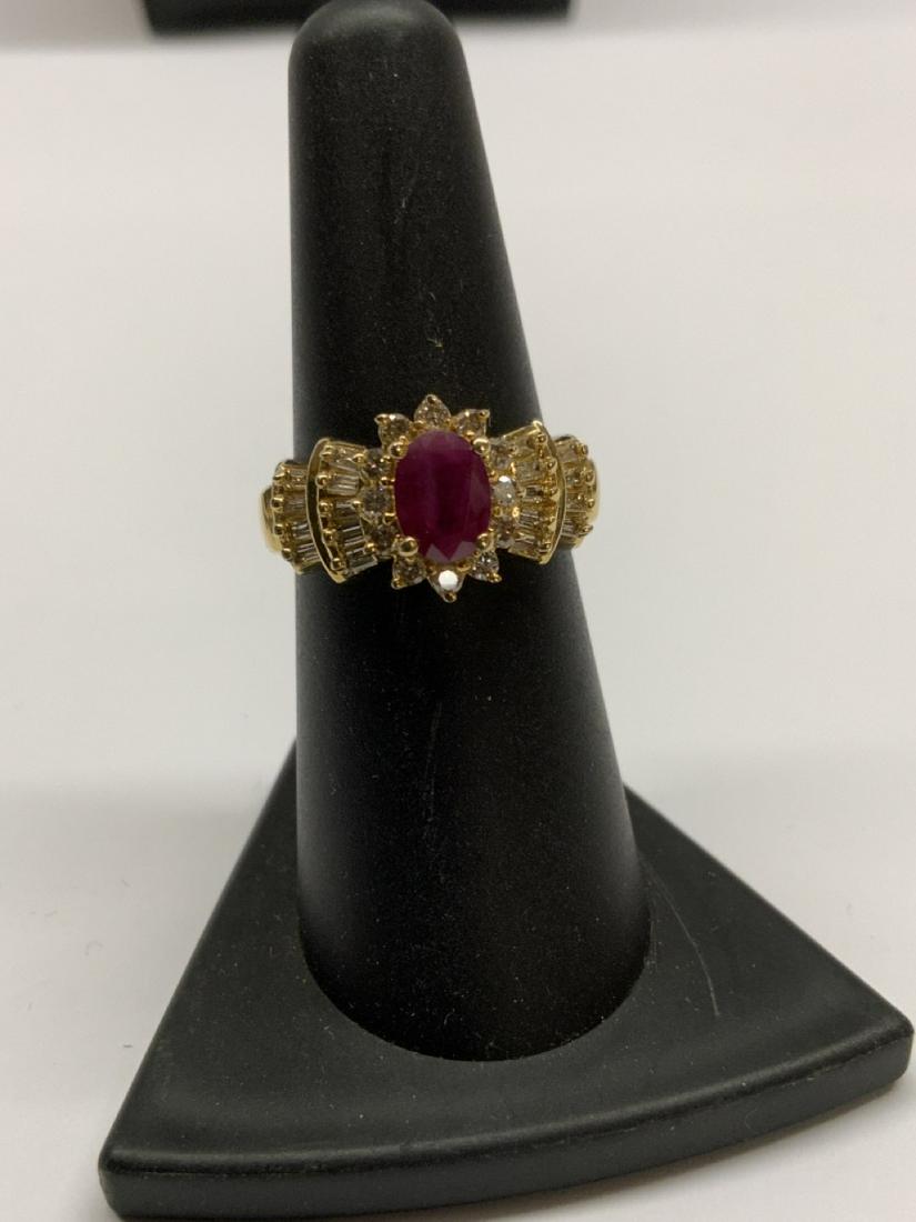 14K Ruby & Diamond Ring (1 of 7)