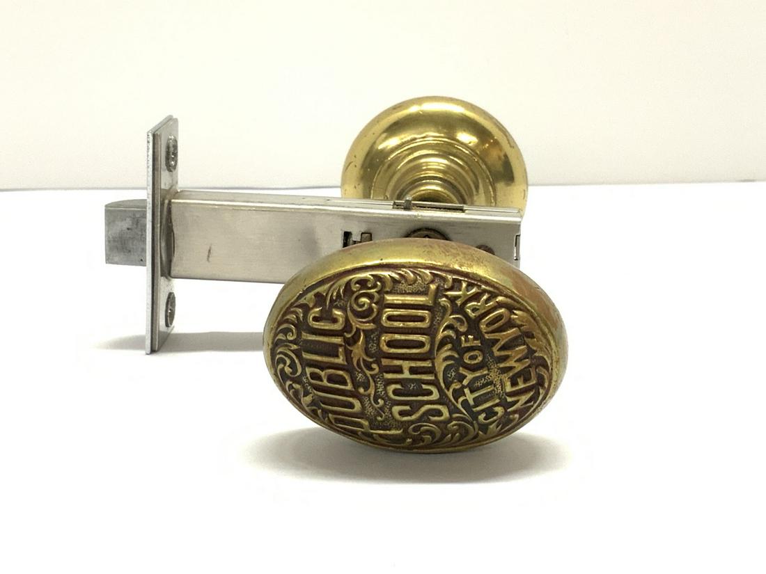 Public School City Of New York Brass Doorknob: Public School City Of New York Brass Doorknob
