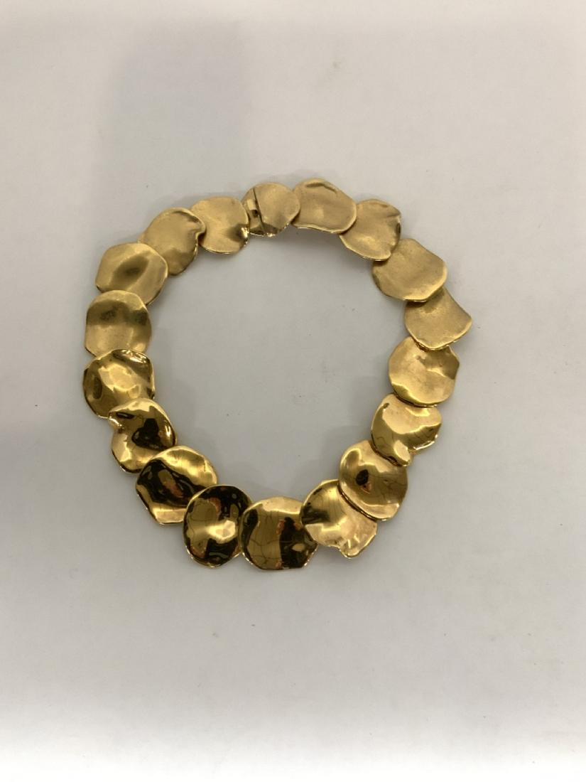 Ciner Vintage Gold Tone Choker Necklace: Vintage Ciner Gold Tone Costume Choker Necklace 17” longOriginal box included.