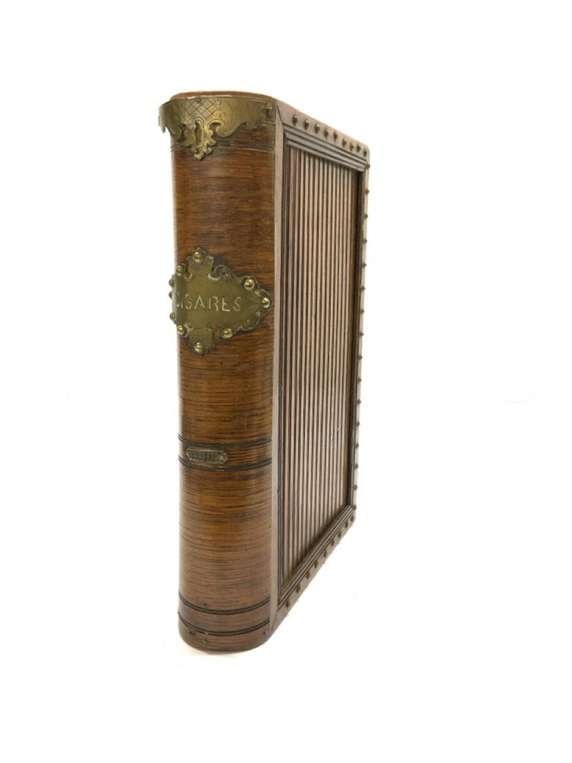 Antique French Faux Book Cigar Box