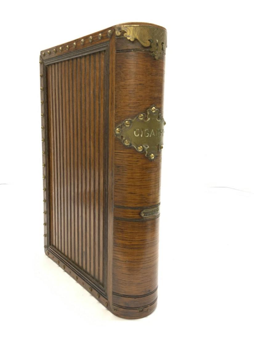 Antique French Faux Book Cigar Box