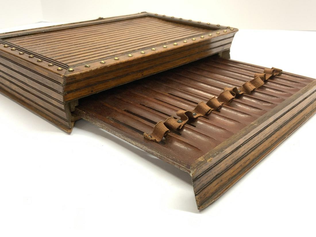 Antique French Faux Book Cigar Box