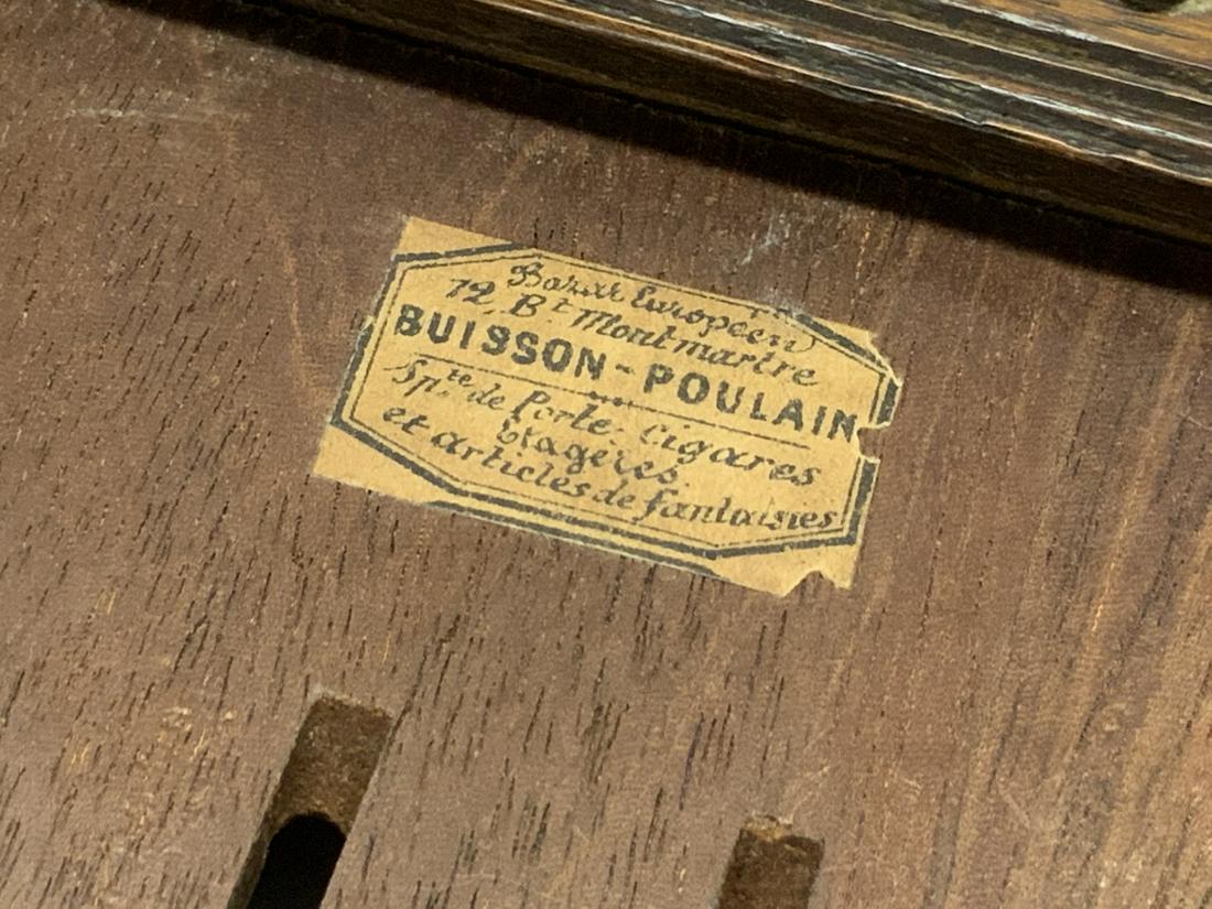 Antique French Faux Book Cigar Box