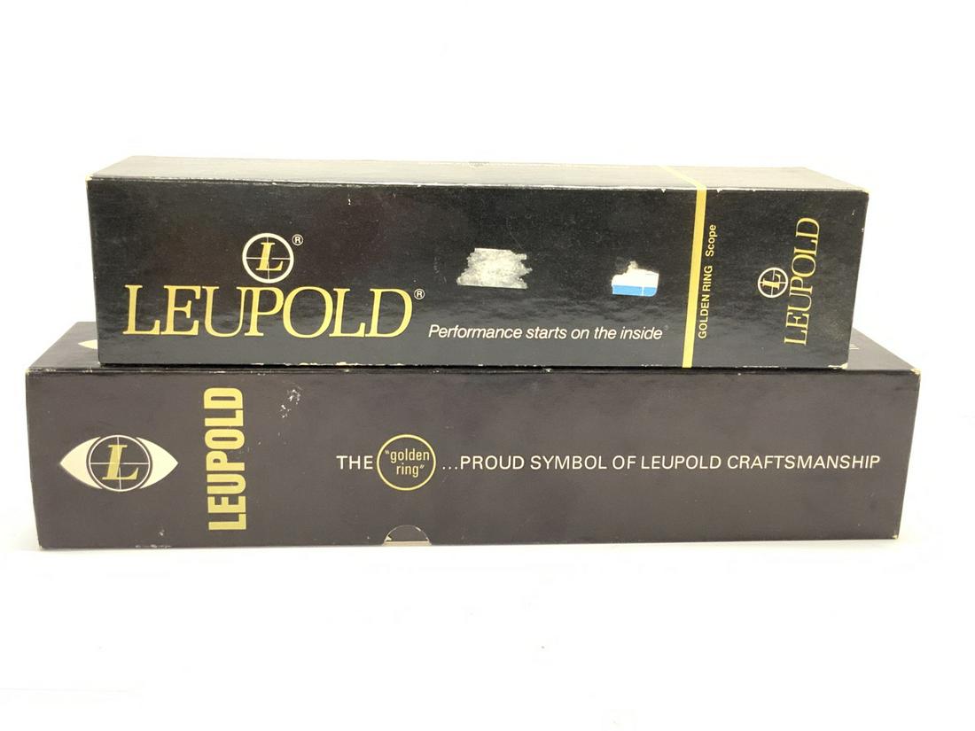 Two (2) Leupold Gun Scopes: Two (2) Leupold Gun Scopes. Unused with original boxes. As seen in photograph preview.