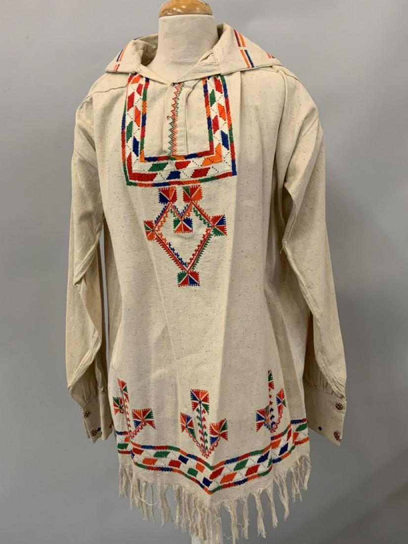 Mexican Pullover Poncho Top: 1970's Mexican Pullover Poncho Top c. 1970's