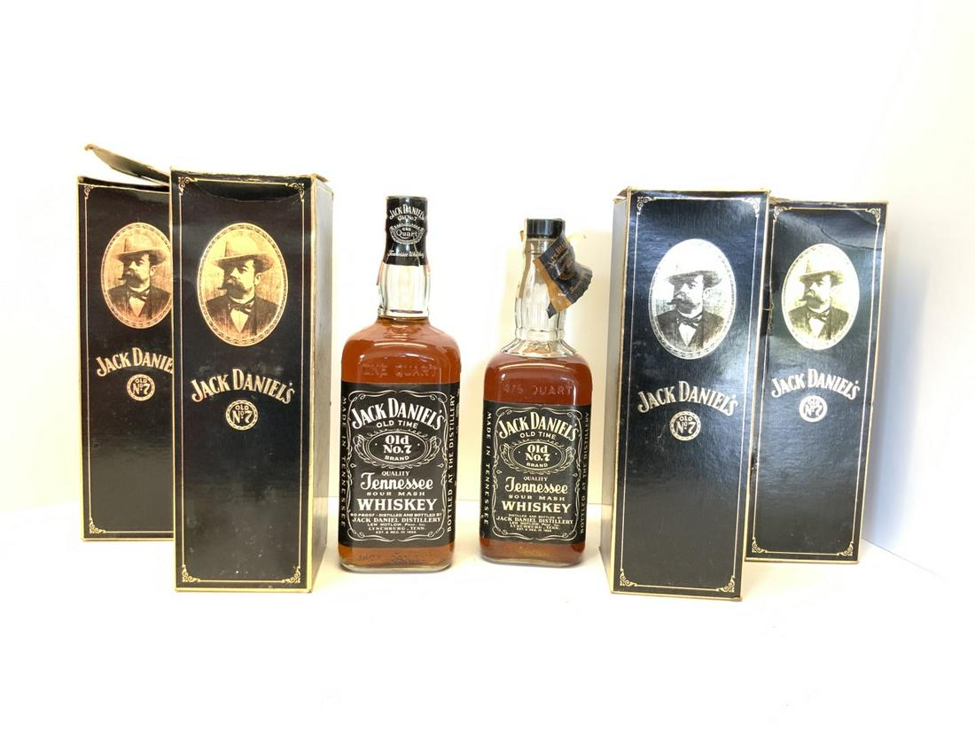 60's & 70's Collector Bottles Six (6) Qty Jack Daniel’s Tennesse Whiskey Sealed!: Collector Bottles Six(6) Qty Jack Daniel’s Tennesse Whiskey Sealed! Estate Found!Please note we will not ship this lot.1960's and 70's