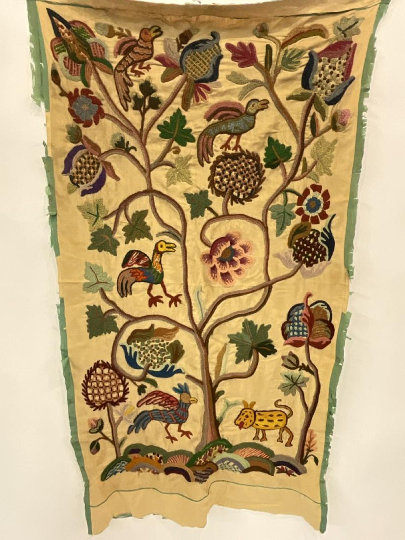 Antique Russian Crewel Work: Antique Russian Crewel Work. 19th century. Dimensions: 55" X 29"
