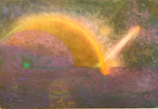 Martin Friedman (1896-1980) Abstract Sunrise: Martin Friedman ( Hungarian, Provincetown, Mass, Brooklyn b.1896- d.1980) Untitled: Abstract Sunrise Medium: Oil on canvasSignedDimensions: 30" X 45" Catalog no.Provenance: Estate Of Arnold Friedman b