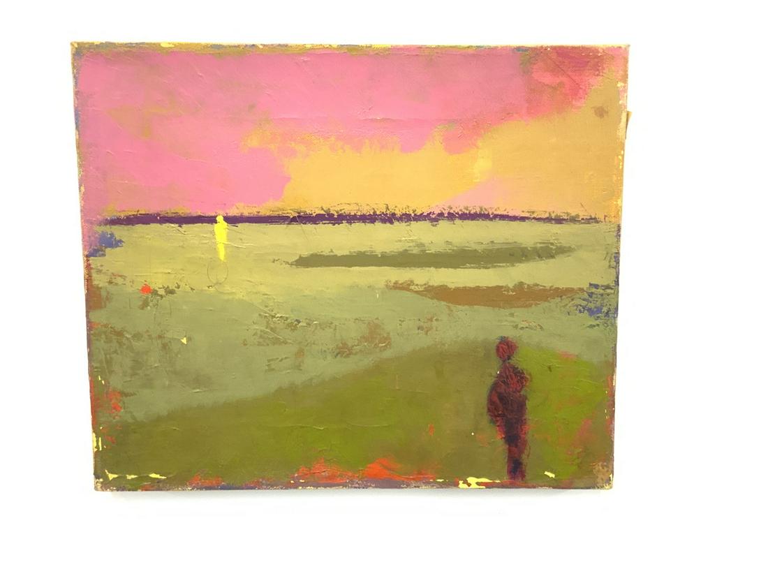 Martin Friedman (1896-1980) Oil on Canvas, Two Figures: Martin Friedman Hungarian, Provincetown, Mass, Brooklyn b.1896- d.1980).Titled: Two Figures.Medium: Oil on canvas Signed.Dimensions: 10" X 12" Provenance: Estate Of Arnold Friedman by descent.