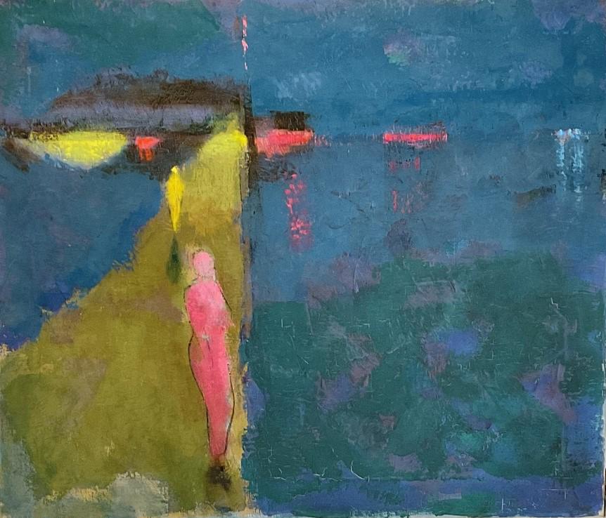 Martin Friedman (1896-1980) Pink Figures Oil Painting: Martin Friedman Hungarian, Provincetown, Mass, Brooklyn b.1896- d.1980).Titled: Pink Figures.Medium: Oil on canvas Signed.Dimensions: 19" X 22" Provenance: Estate Of Arnold Friedman by descent.