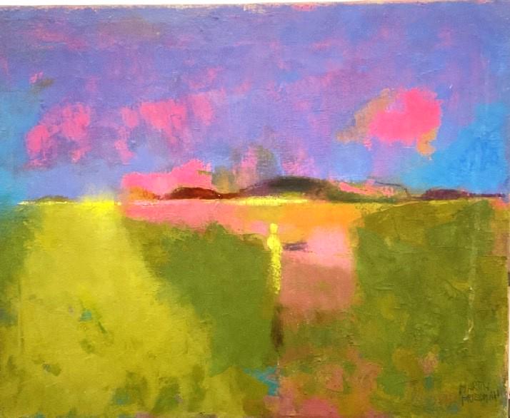 Martin Friedman  (1896-1980) “ Figure and Pink Sun” (1 of 5)