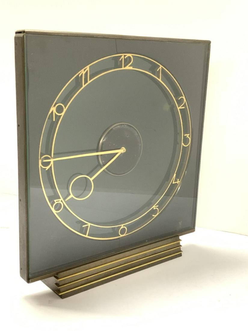 Bronze And Glass Art Deco Clock (1 of 6)