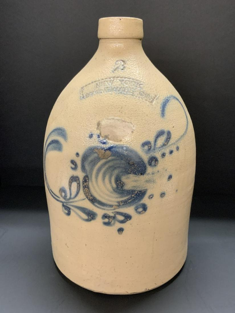New York Stoneware Co. Ft. Edward, NY  2 Gallon Jug (1 of 7)