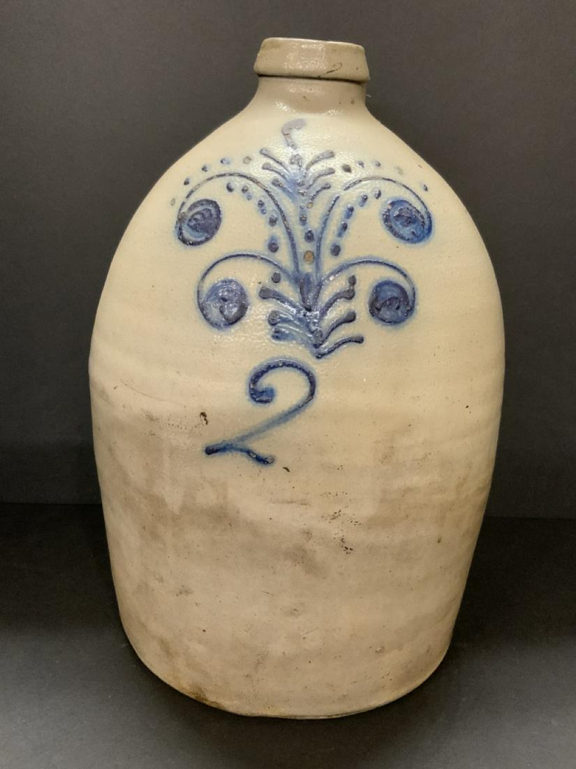 2 Gallon Stoneware Jug with Dutch Tree of Life (1 of 9)