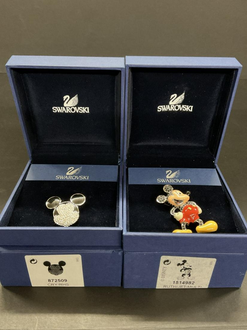 Swarovski Mickey Mouse 2 pcs Pin Lot (1 of 4)