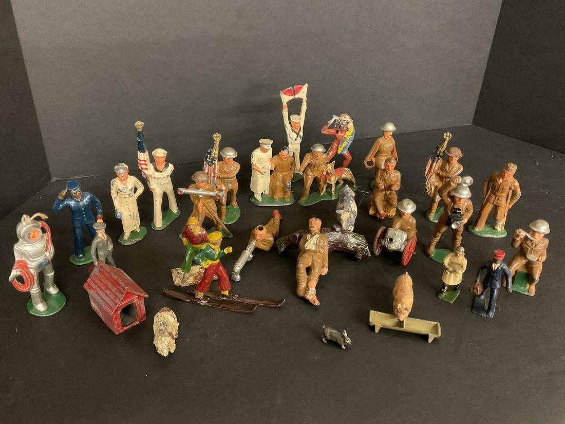 Estate Found Group Of Lead Soldiers And Related (1 of 9)