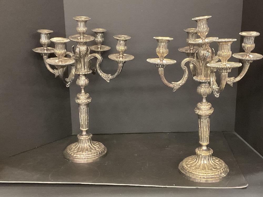 Antique English Silver Plated Candelabra (1 of 4)