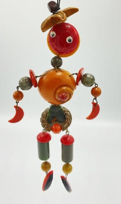 Large Vintage Bakelite Figural Man Brooch/Pin 9" (1 of 6)