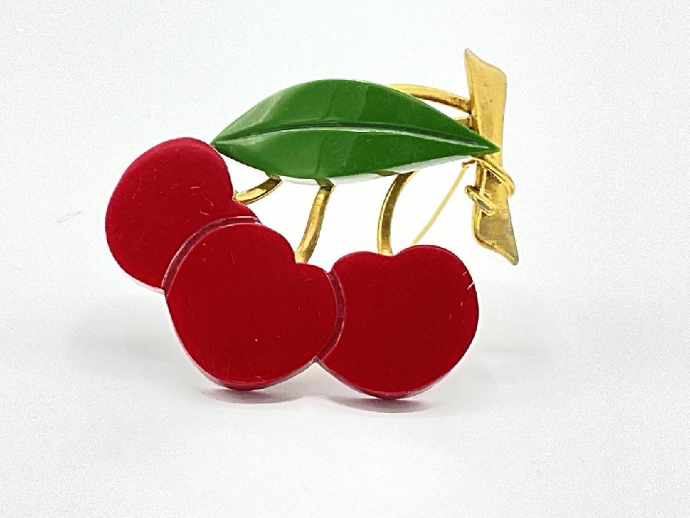 Cherry store brooch pins