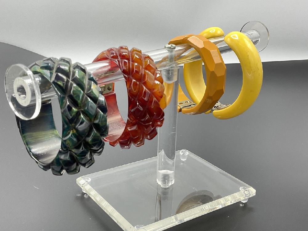 Four Bakelite Clamper Bracelets (1 of 6)