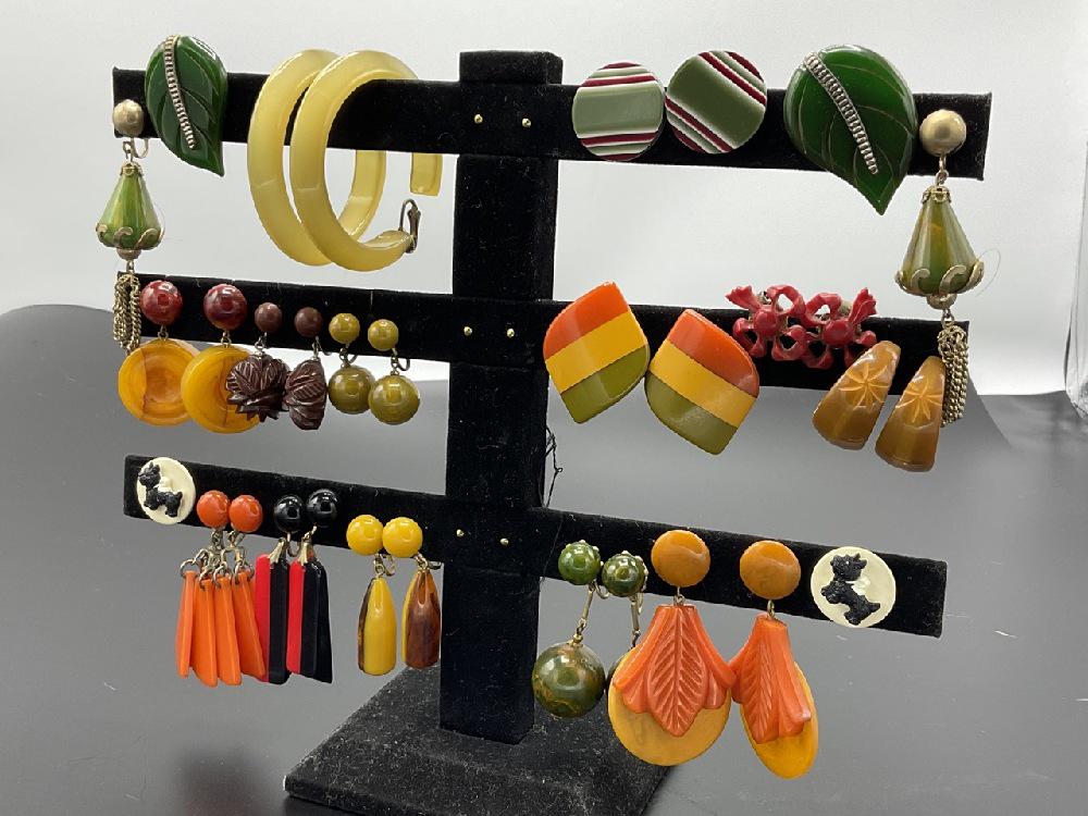 Bakelite earrings deals