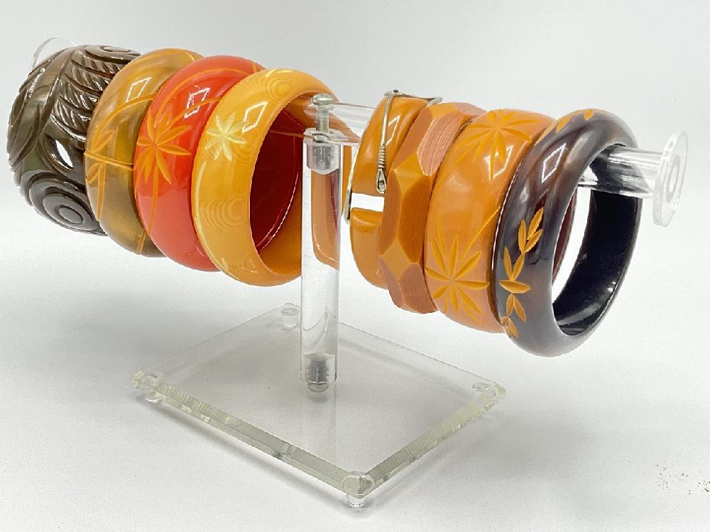 Eight (8) Bakelite Bangle Bracelets (1 of 6)
