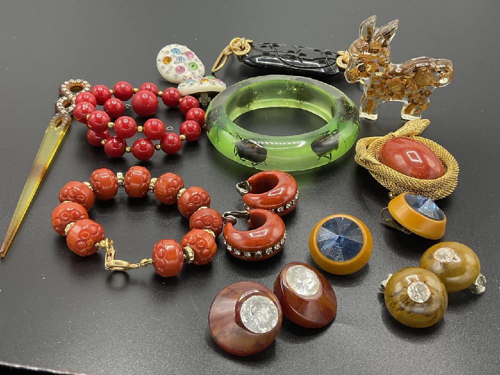 Compiled Lucite and Bakelite Jewelry (1 of 6)