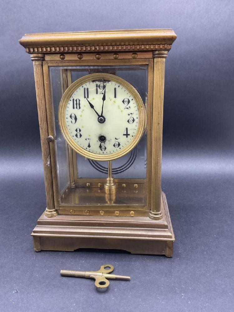 Boston Clock Co. Crystal Regulator Mantel Clock (1 of 4)
