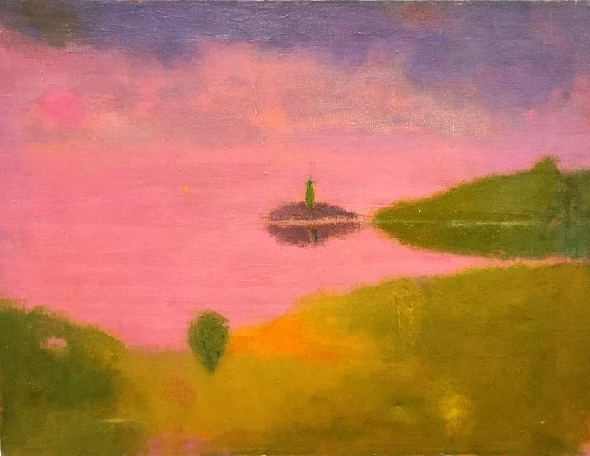 Martin Friedman (1896-1980) Island with Tree: Martin Friedman (1896-1980 Hungary, Provincetown, Mass and Brooklyn, NY) Titled: “Island with Tree ”Oil on canvas UnsignedDimensions: 18" X 24"Provenance: Estate Of Arnold Friedman by desc