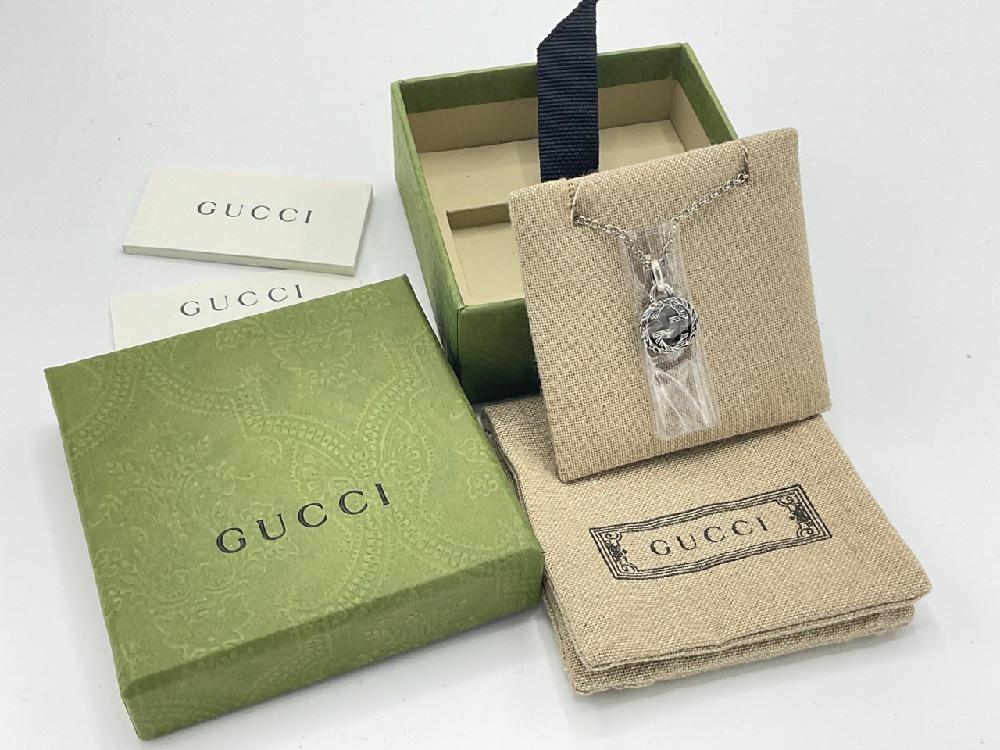 Gucci Sterling Silver "G" Logo Necklace, Pristine Boxed (1 of 4)