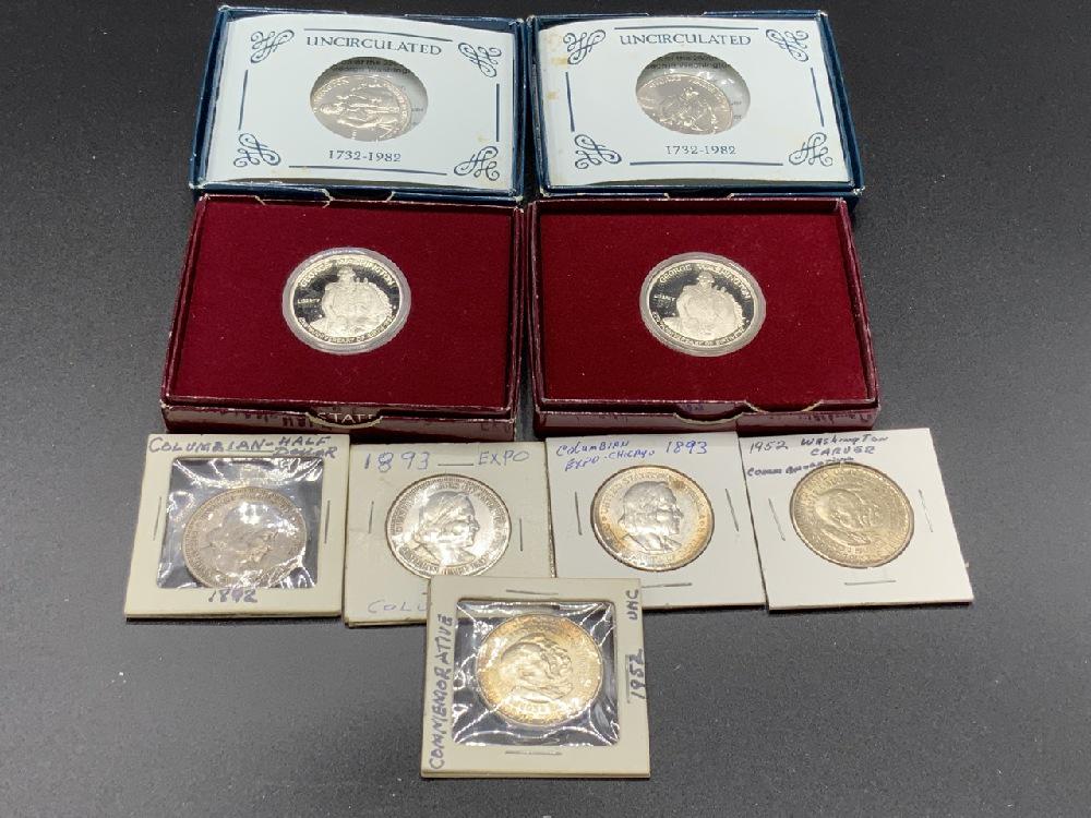 Nine (9) Silver Commemorative U.S. Half Dollars (1 of 3)