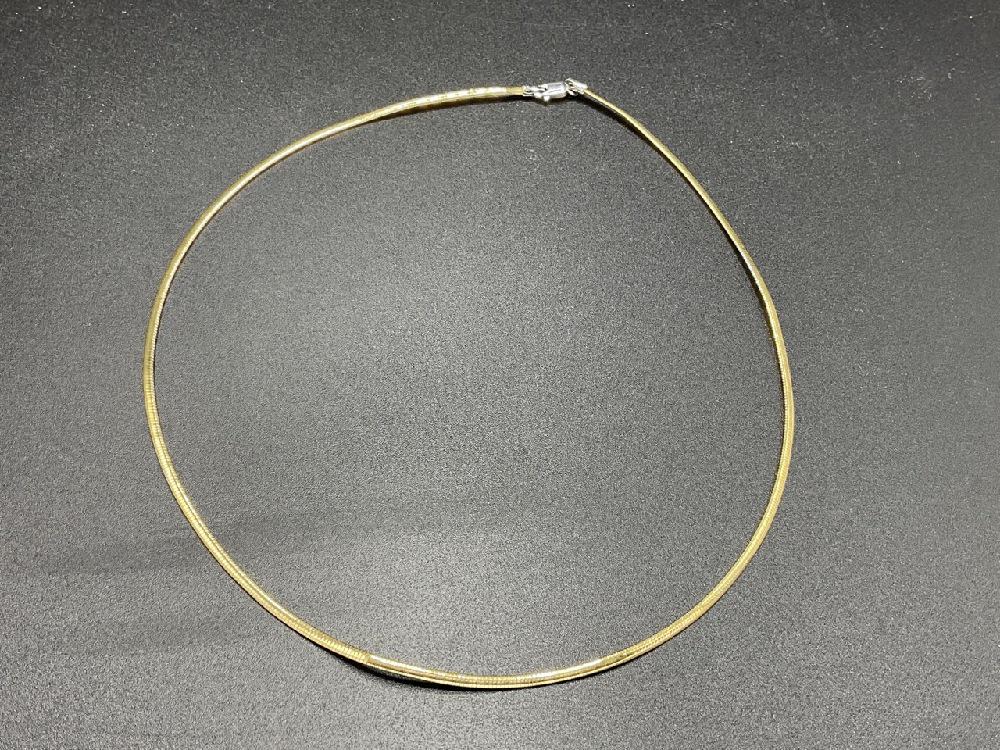 10K Two Tone White And Yellow Gold Necklace (1 of 3)