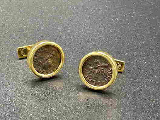 Gold Cufflinks, Tie Pins & Tie Clips