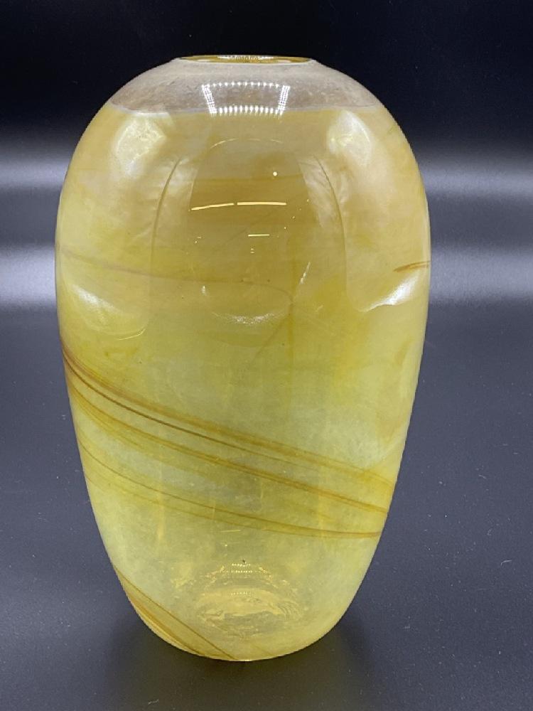 Studio Glass Vase, Illegibly signed. (1 of 6)