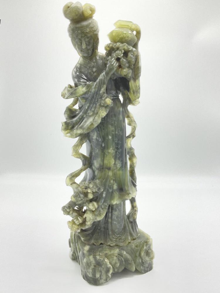 Chinese Carved Jade Guan Yin Statue (1 of 9)