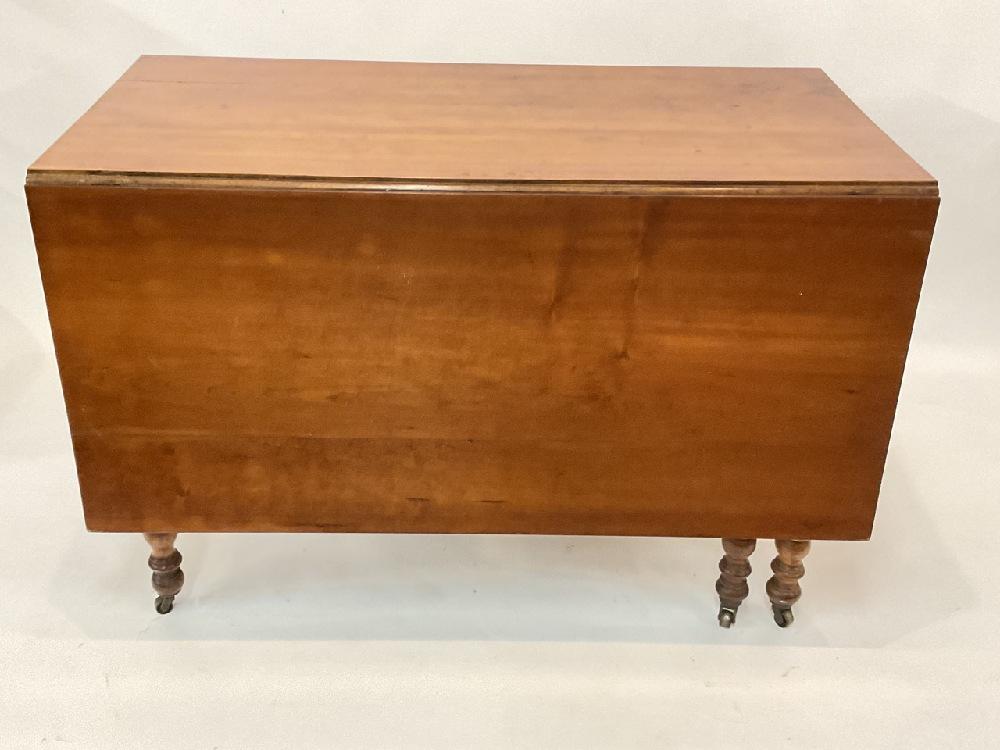 19th c. American  Cherry Wood Gate Leg Table (1 of 9)