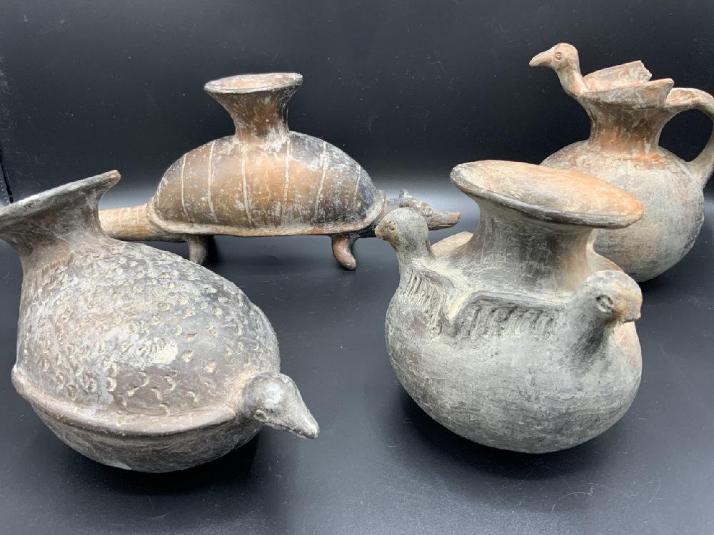 4pc Pottery Vessels Mexican/ South American (1 of 16)