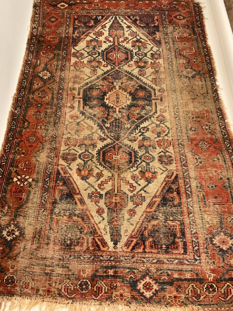 A Semi-Antique Persian Rug 6ft 10" X 4ft (1 of 6)