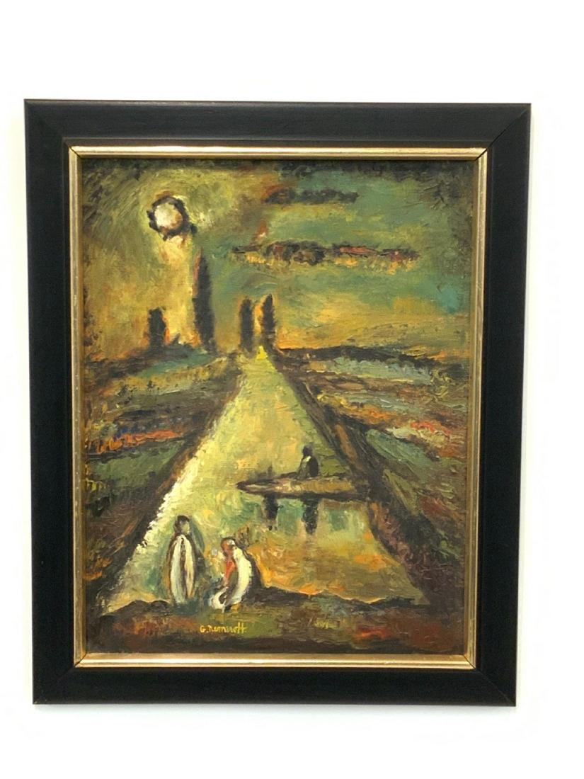 G. Nemeroff Painting, After Georges Rouault, Paysage Biblique: G. Nemeroff (Unknown, 20th century)After Georges Rouault "Paysage Biblique" Oil on canvasCreated: July, 1969 Dimensions: 18” x 13 1?2".