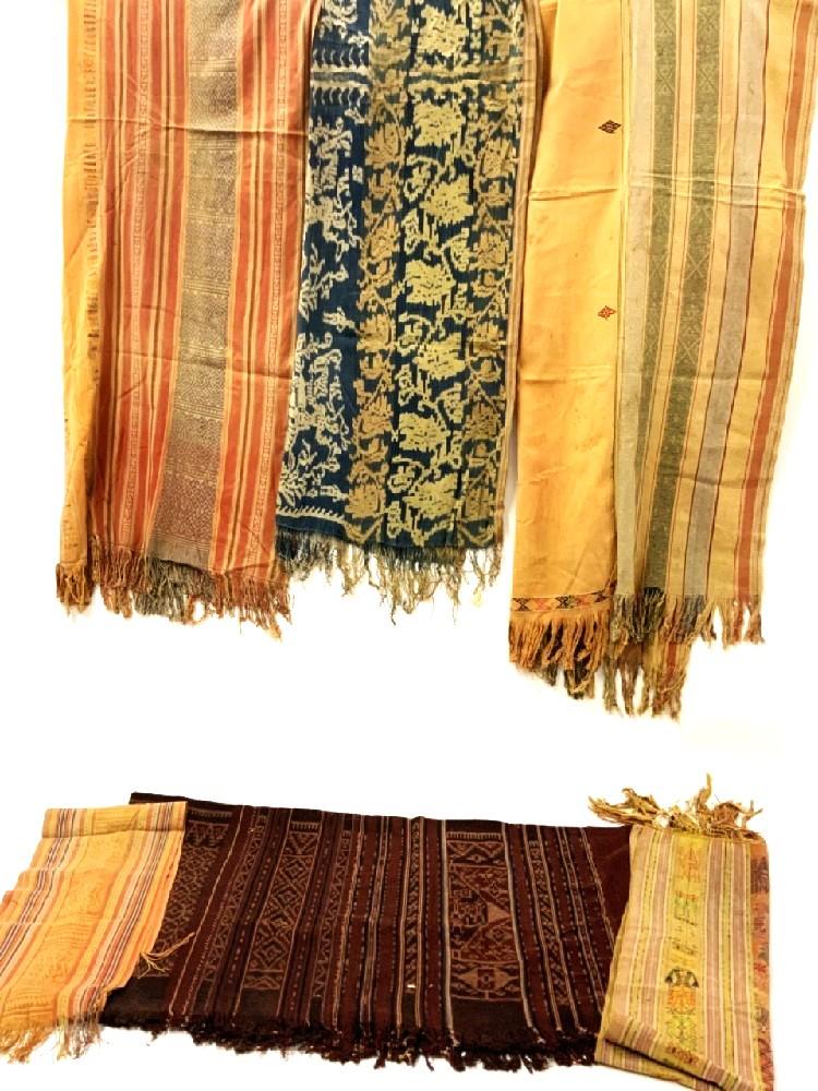 Six (6) Vintage Indonesian Textiles (1 of 9)